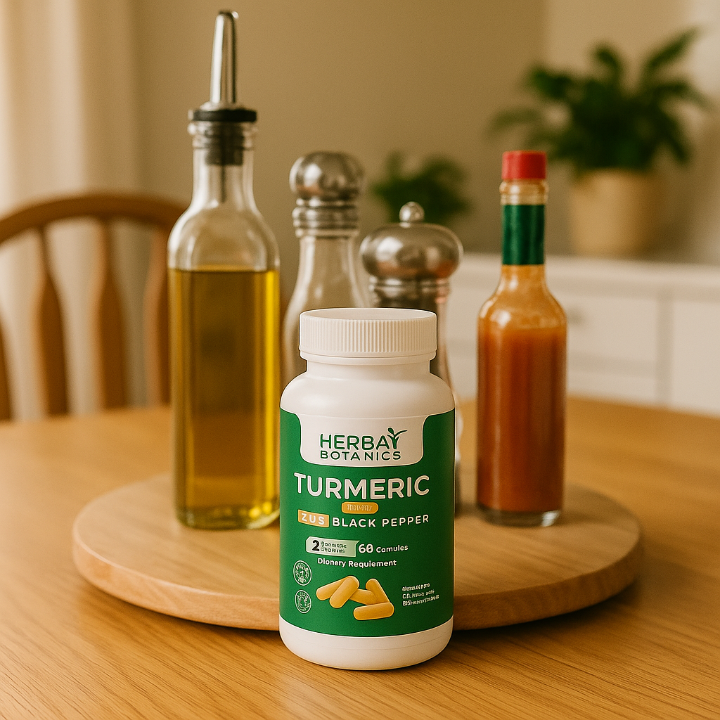 Turmeric Capsules with Black Pepper - 60 Capsules