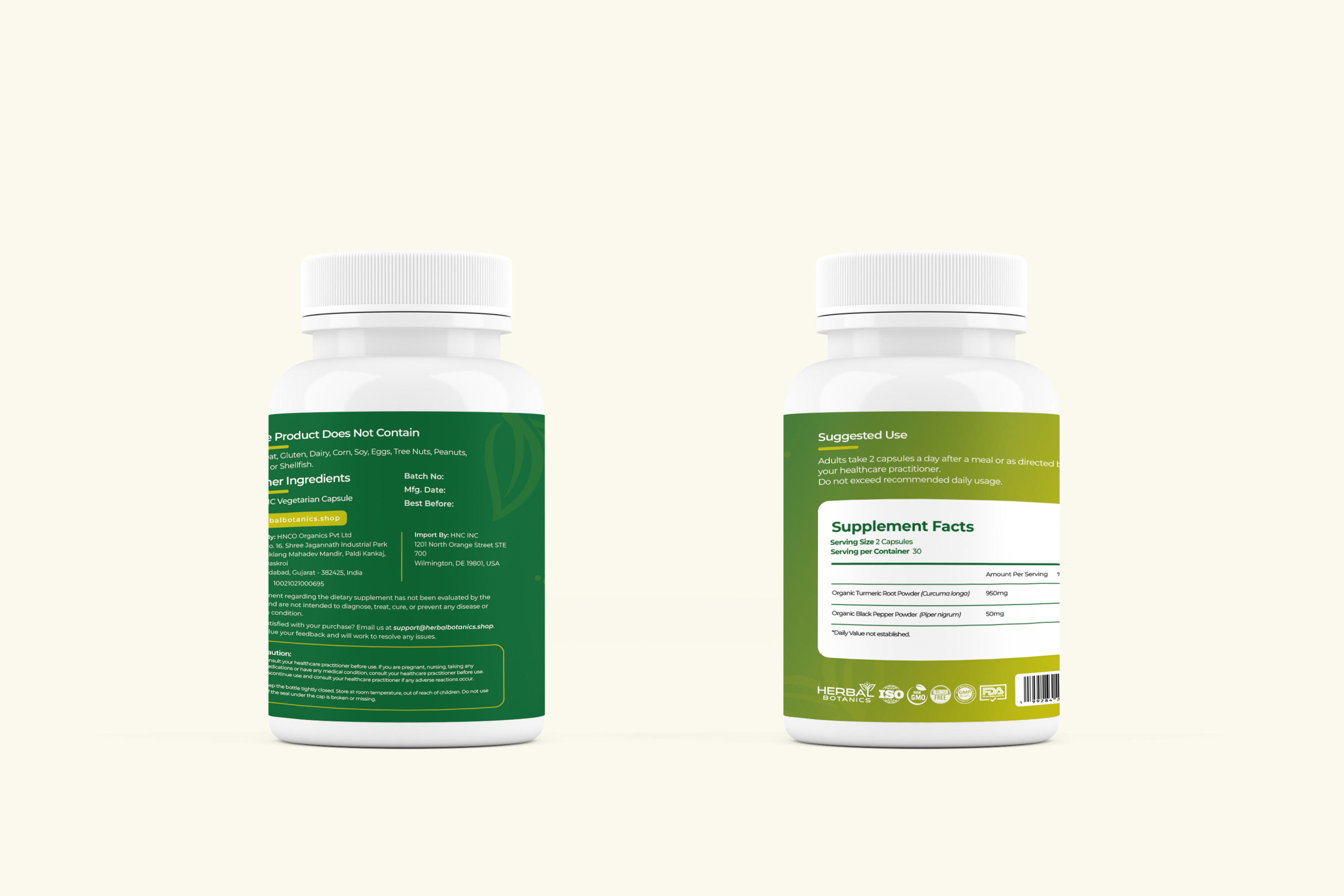 Turmeric Capsules with Black Pepper